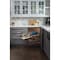 Hardware Resources 18" Polished Chrome and White Blind Corner Swingout for Openings on the Left of the Blind BCSO218PCWH-LH - alternate 3